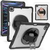 IPad Pro 12.9 Case With Pencil Holder Rotating Stand 3-Layer Heavy Duty Protection