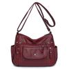 Fashion shoulder bag new women's practical washing simple messenger women's bag multi-layer backpack bag