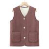 Women's Lamb Fleece Vest Coat - Warm Winter Fashion for Mom