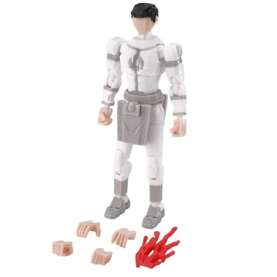 3D Printed Action Figure with Accessories Posable Cartoon Character Model Movable Joints Figure Decoration Collectible Gift for Animation Lovers