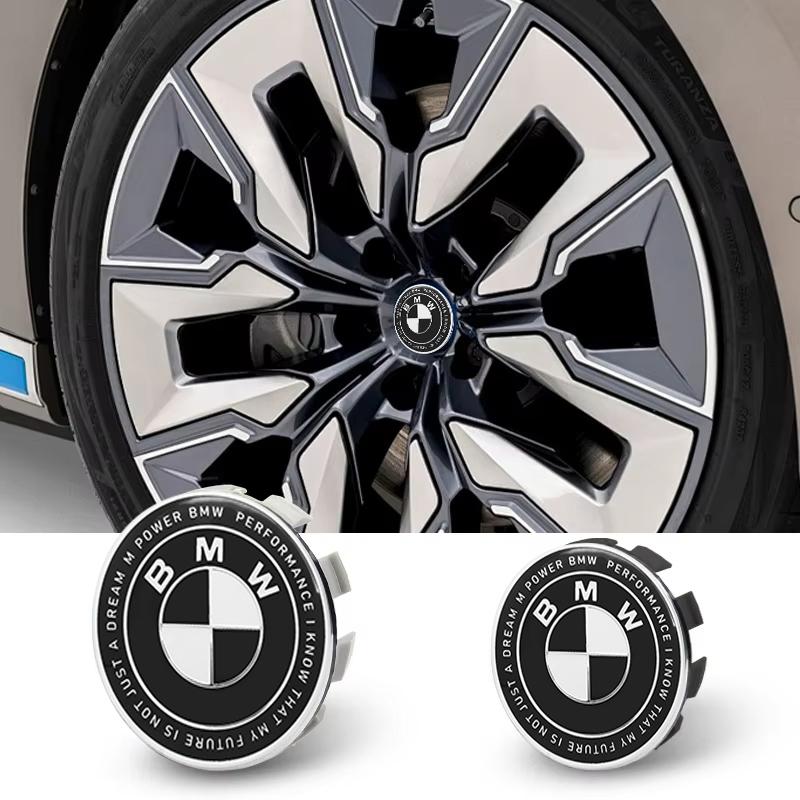 4pcs 56mm 68mm For BMW F34 F10 F20 F48 F39 F30 F22 F32 E46 E90 E60 E39 E87 E90 E30 Badge Hub Caps Car Wheel Center Covers Emblem