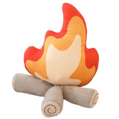 EU SOU Bonfire Cushion Plush Toy, Camping Decor, Soothing Bonfire Favors (30cm)