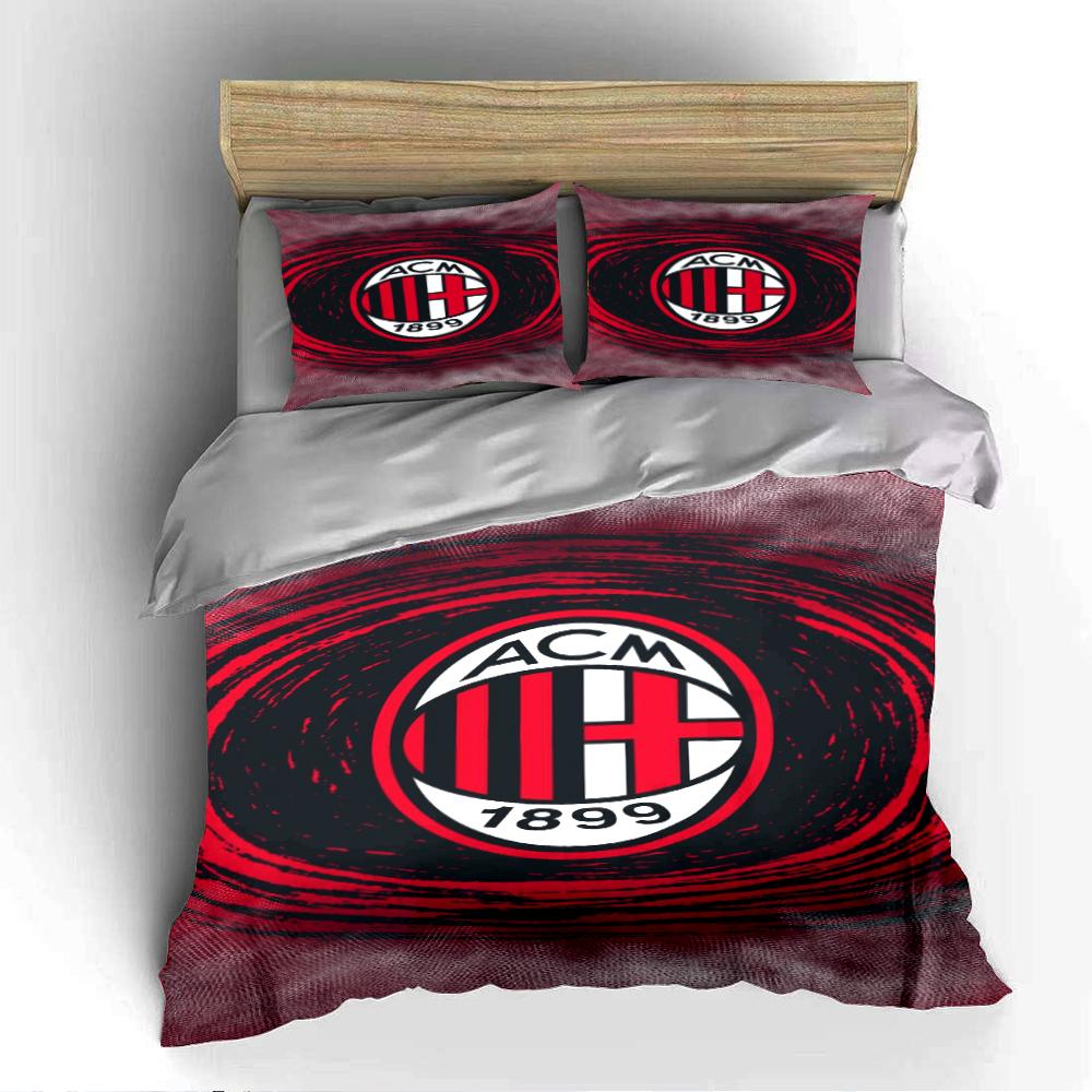 ACM 1899 Set Biancheria da Letto Rosso Nero Set Copripiumino Copripiumino Federe Decorazioni per la Casa (1 * Copripiumino 2 * Federe, senza piumino)