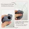 Baby Bath Toys Stacking Bath Boat Toy Silicone Adorable Animal Finger Puppets for Children Interactive Floating Squeeze Toy Gift