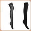 Bonas Women's Black Summer Ultra-Thin Over-the-Knee Japanese Style Stockings