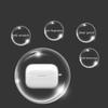 Crystal Clear Case for Anker Soundcore AeroClip Wireless Earbuds Shockproof Soft TPU Slim Protective Cover with Lanyard