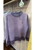 2026 Autumn Women's Korean Style Loose Color Block Knit Sweater