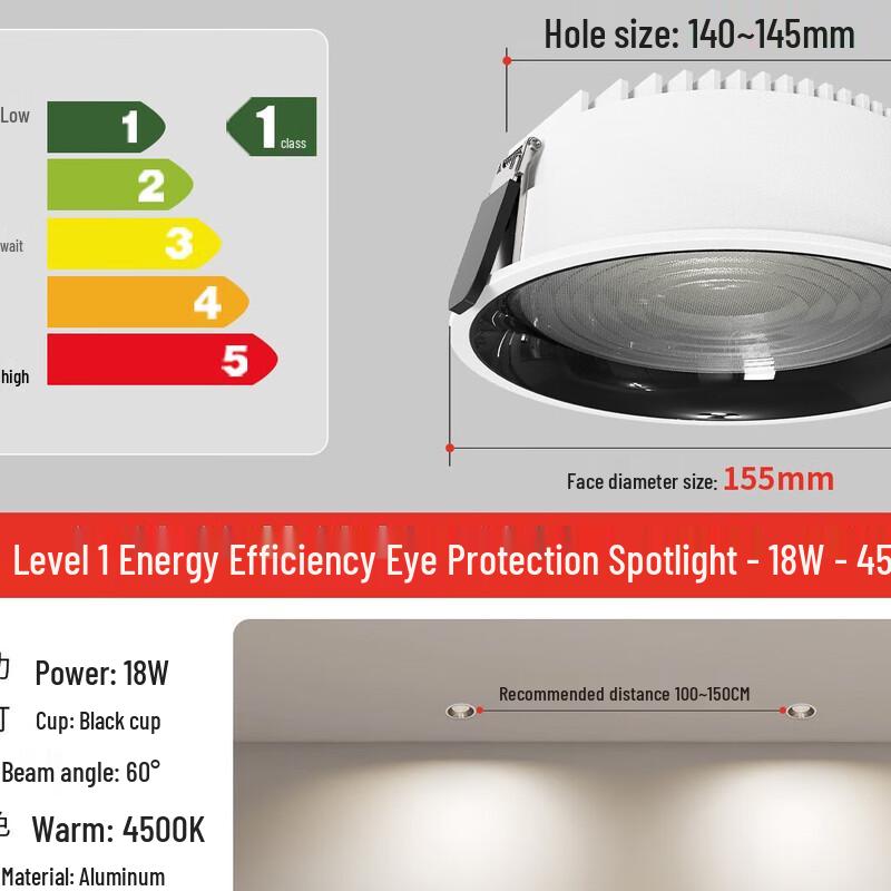 Deep Cup LED Downlight for Home & Commercial Use