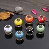 Retro Wardrobe Round Single Hole European Cabinet Furniture Cartoon Zinc Alloy Pumpkin Ceramic Handle Ladybug Drawer Handle