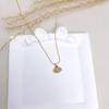 New Mini Evil Eye Diamond Pendant Necklace & Earrings Set for Women - Stainless Steel Jewelry