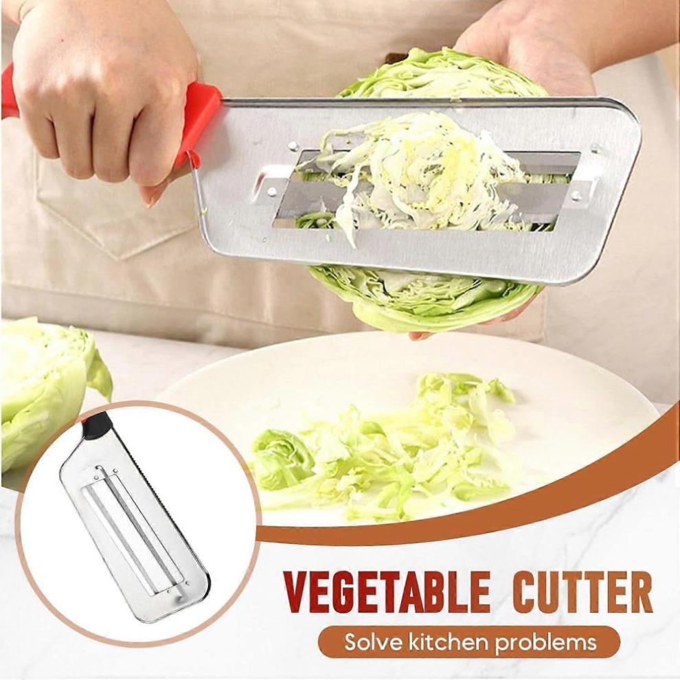 Dual Blade Julienne Cutter, Stainless Steel Dual Blade Julienne Cutter, Stainless Steel Shredder Knife, Cabbage Shredder Slicer Black