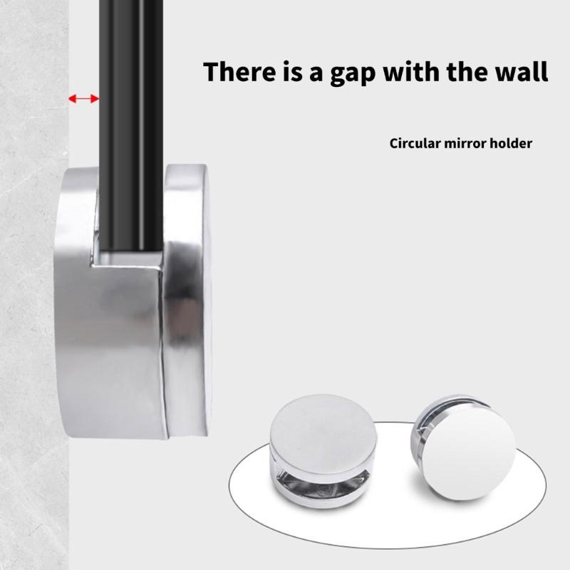 4Pieces Mirror Support Clip Sturdy Zinc Alloy Materials for Home Decoration and Interior Designs Projects Supplies