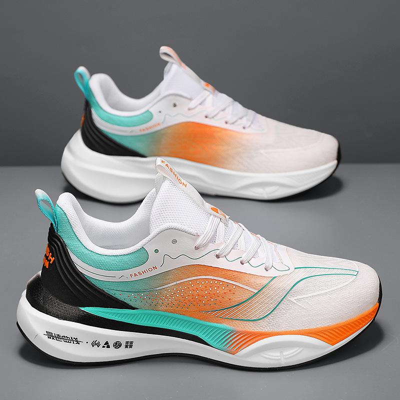 

Подростковые карбоновые кроссовки для бега осень сетка дышащие ученики средней школы урок физкультуры попкорн ультралегкие амортизирующие спо 45