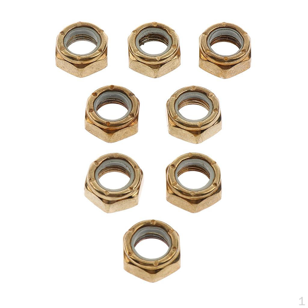 Hardware Set for Skateboard And Longboard Trucks - Pack of 8