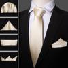 Barry Wang Formal Mens Paisley Silk Tie Set Mens Necktie Pocket Square Cufflinks Wedding