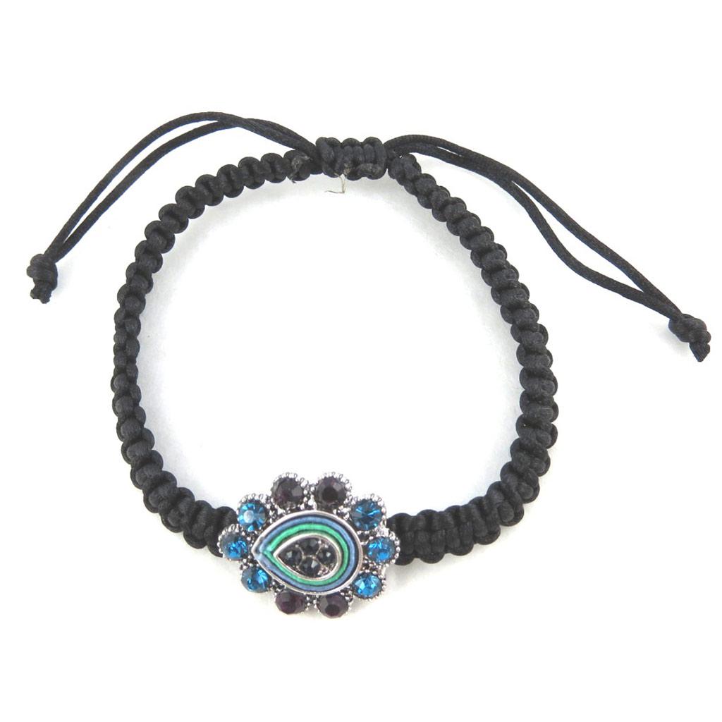 Les Trésors De Lily [N0739] - Turquoise Blue 'Sissi' Shamballa Bracelet