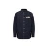 Aw23 Double Layer Hand Brush Big M Denim Shirt Men Shirts Denim-Blue 2EAHTM3SL1947XXDN