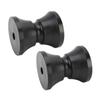 2Pcs Boat Trailer Roller 2.95 X 3.39in Nylon Anti Scratch Bow Roller Stop for Yacht Marine