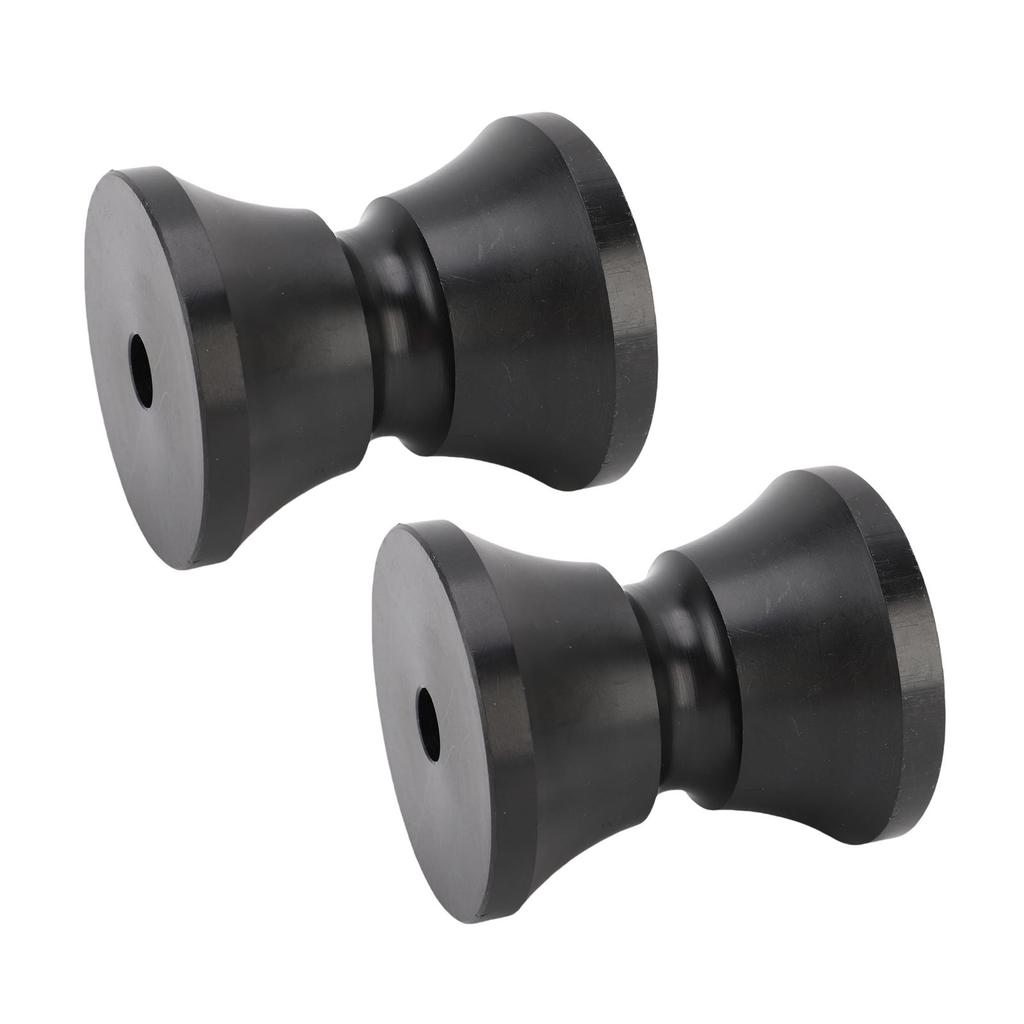 2Pcs Boat Trailer Roller 2.95 X 3.39in Nylon Anti Scratch Bow Roller Stop for Yacht Marine