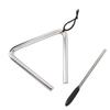 Triangle Percussion Instrument 4 Inch Stainless Steel Hand Percussion Triangle for Music Education Dinner Ringtone
