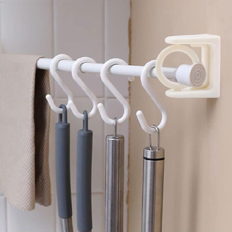 8Pcs Practical Plastic Rotating Curtain Rings Bathroom Curtain Circlets For Easy Installation And Stylish Decors