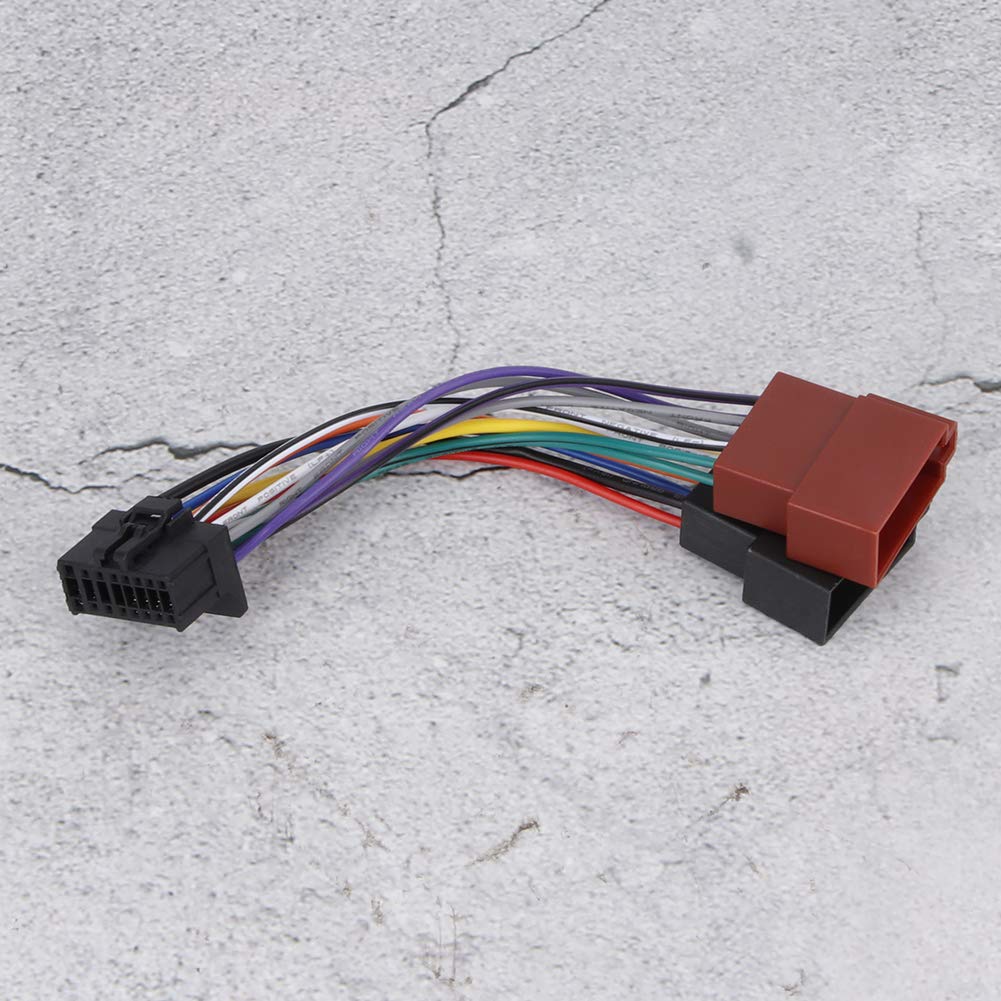 Radio Wire Harness Car Stereo Harness 16 Pin Port Mini ISO 8 Pin Plug Wiring Cable Fit Pioneer 2003