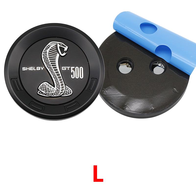 150mm Auto Kofferraum Logo Emblem ABS Reifenstil Plakette Aufkleber für Ford Mustang 5.0 Roush Shelby GT500 Cobra Laguna Autozubehör