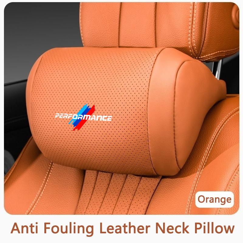 BJYM4 Memory Cotton Car Seat Headrest Neck Pillow Interior Accessories For BMW Performance M E46 E60 E90 E39 E36 E28 X3 X5 X1 X4 X6 X7