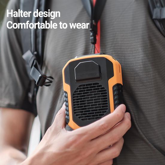 Cooling Fan Multi-purpose Rechargeable Summer Outdoor Strong Wind Neckband Hanging Waist Portable Fan