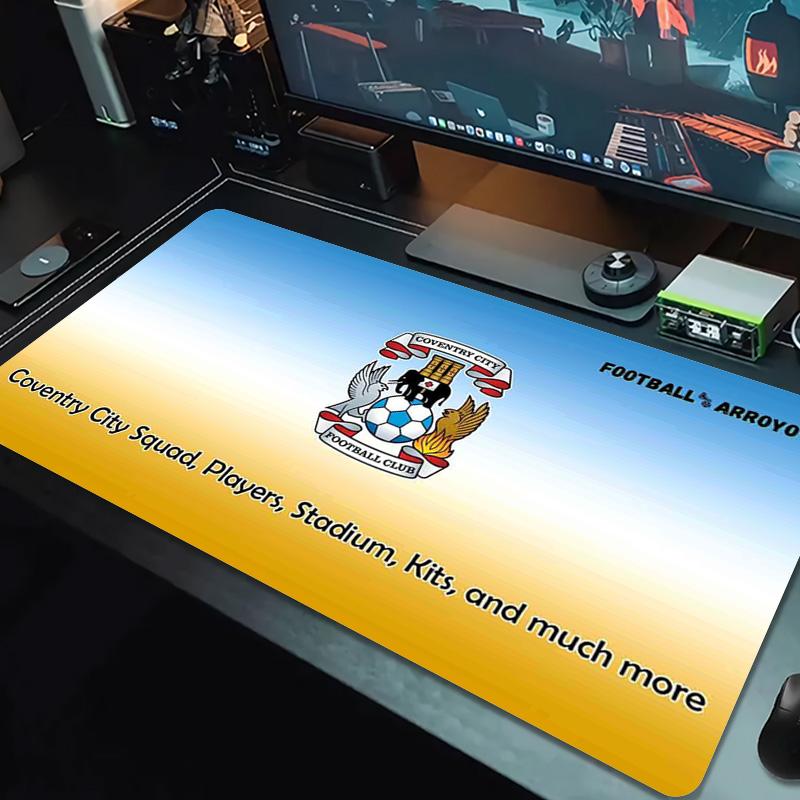 Coventry City Color Mouse Pad Large Gaming Table Cushion Non-slip Laptop Tablet Big Mousepad XXL Mat Mini PC Playmat With Lock Edge