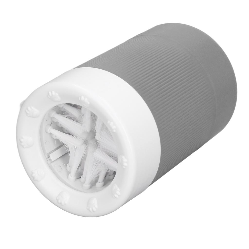 Dog Paw Cleaner Soft Brush Hair Deep Cleansing Dirts Removal Pet Foot Washer for Home Travel Grey