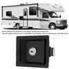 2 Pcs Easy Install Carbon Steel RV Handle Latch Black With Keys Toolbox Cabinet Lock Zinc Alloy RV Door Lock RV Toolbox