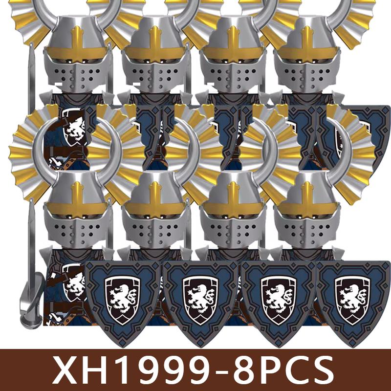 Medieval Roman Soldier Figures Building Blocks MIlitary Castle Warrior Hospital Templar Knight Flag Cloak Accessories Bricks Toy