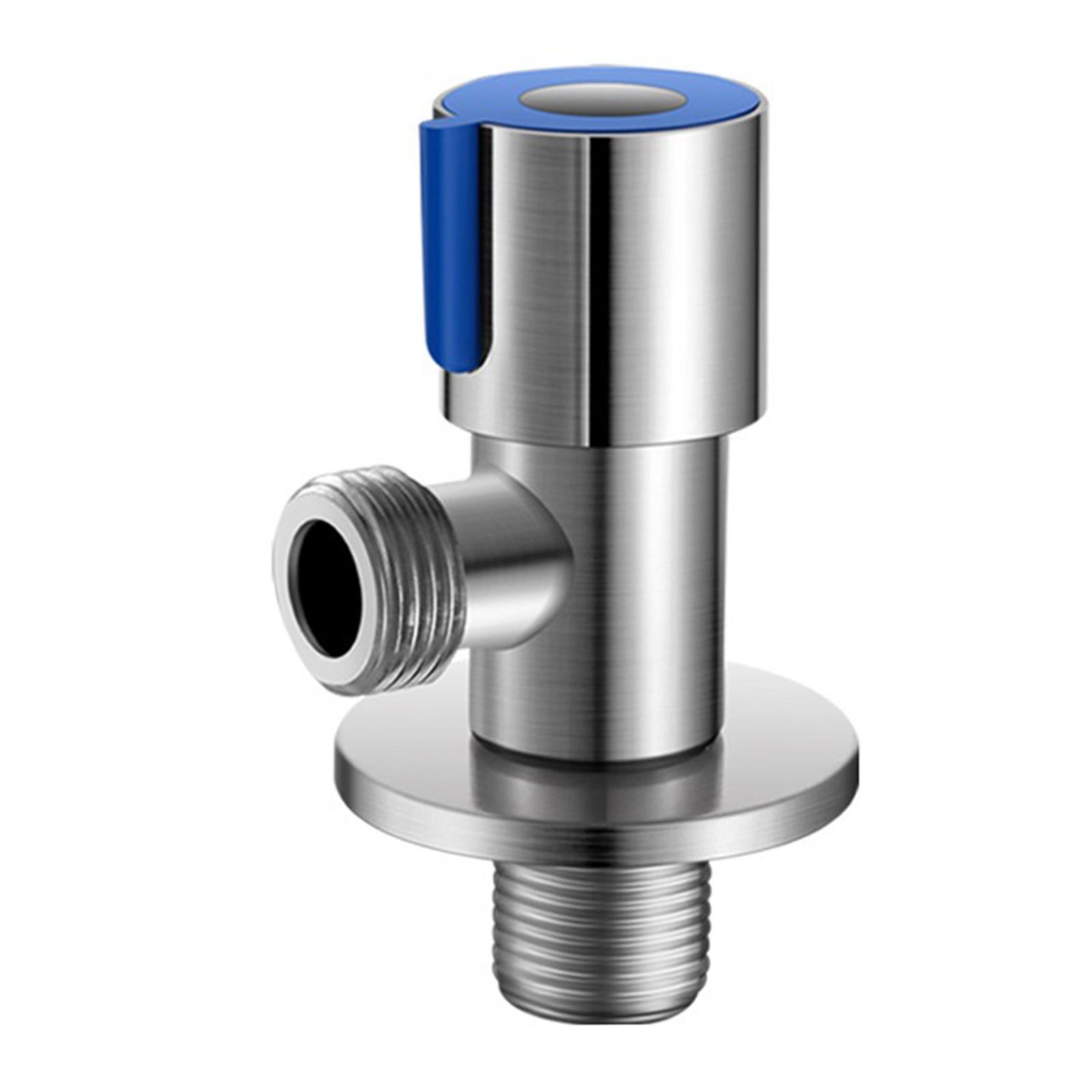 

Треугольный клапан из нержавеющей стали для горячей и холодной воды, запорный клапан с медным сердечником, инструмент для замены раковины в ванной комнате, кухне, туалете синий