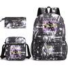 Global Girl Group Print 3Pcs Backpack Set Laptop Backpack Crossbody Bag Pencil Case Fashion Student SchoolBag Fan Gift Mochilas