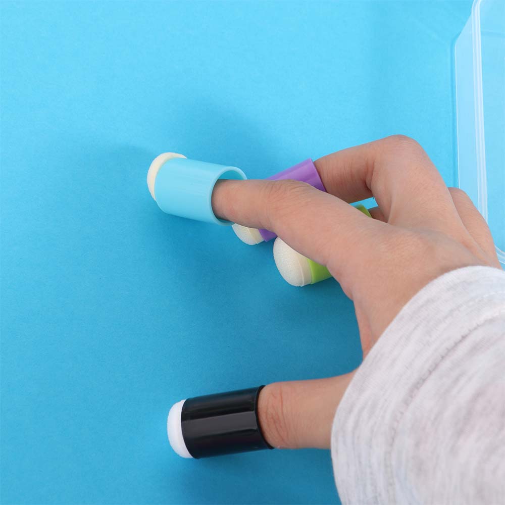 30pcs DIY Dauber Sponge Inking Staining Painting Finger Cot Finger Painting Sponge  Art Supply