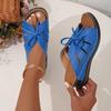 Women's Solid Color Platform Sandals, Lace Up Trendy Soft Sole Slides, Versatile Summer Wedge Slides Shoes