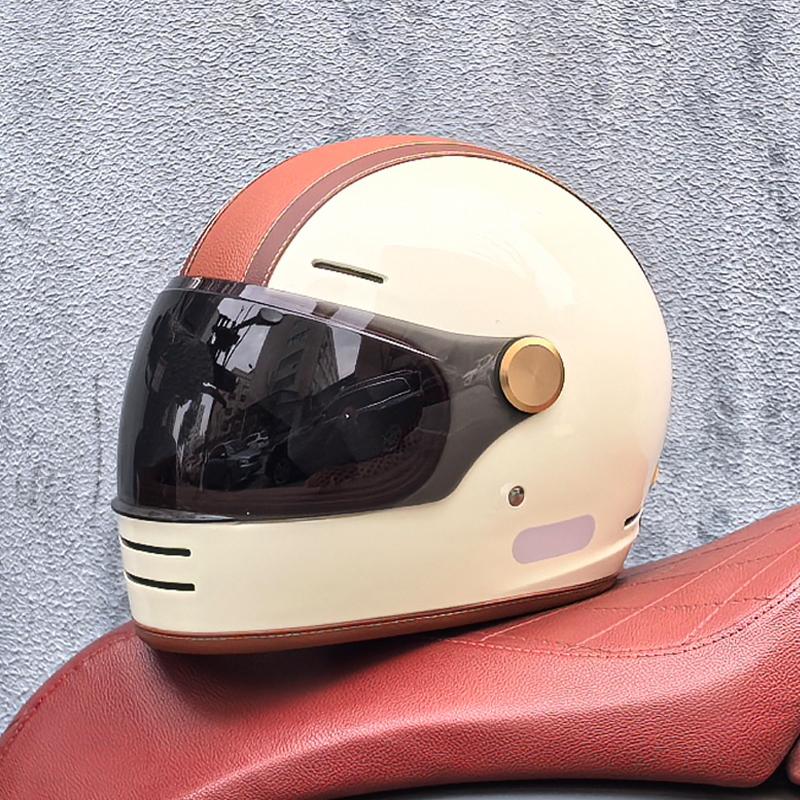 Motorcycle Helmet Retro Full face helmet Off Road Cascos para motos DOT Certification Capacete Casco moto