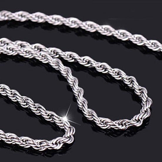Women's Men's Twist Chain Necklace Charm Fashion Jewelry