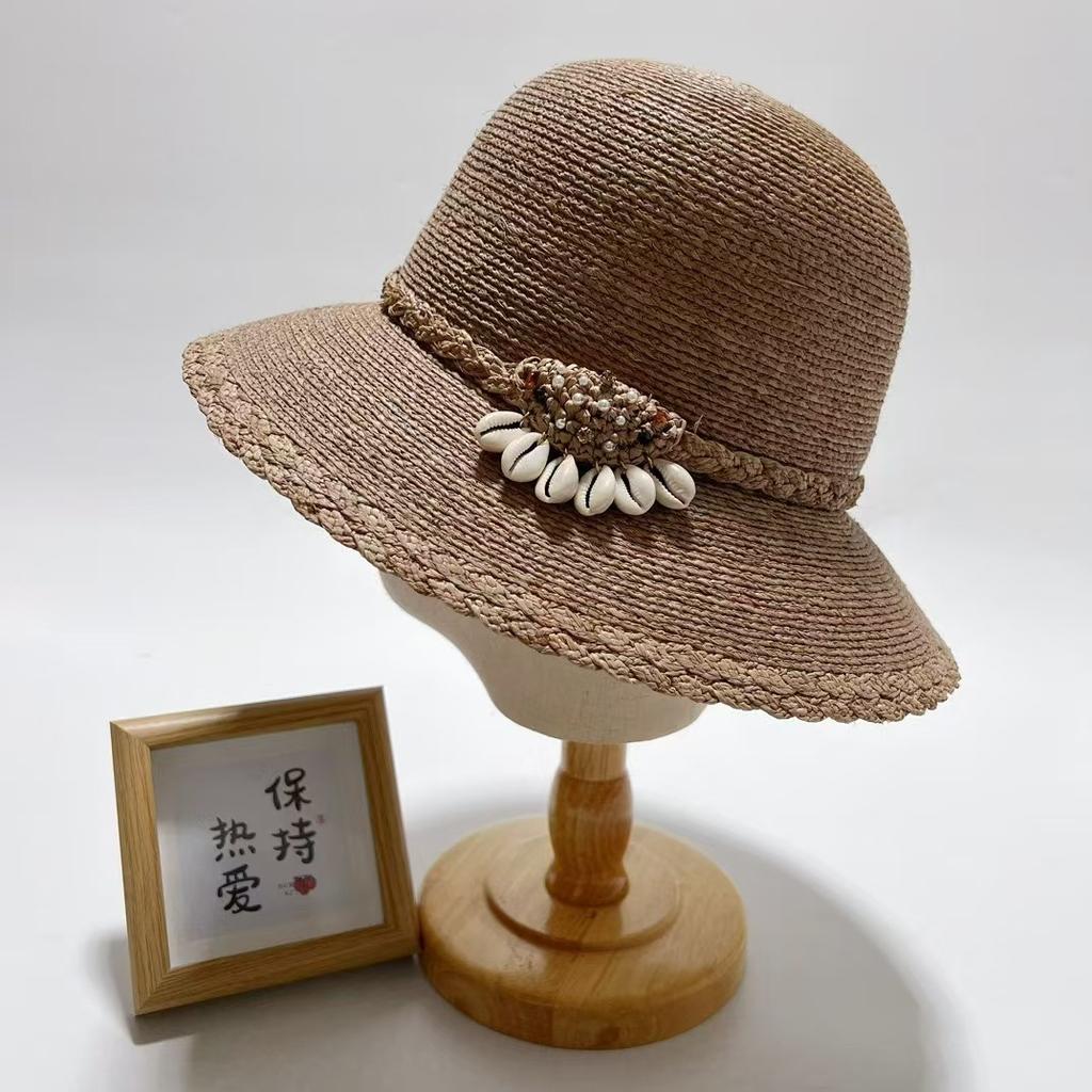 Dale Le Lafite Straw Hat Women'S Fine Braids Handwoven High-End Hat Beach Hat Women'S Summer Versatile