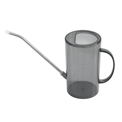 Long Spout Watering Can 1L/1.5L Watering Can with Scales Transparent Garden Irrigation Spraying Pot for Indoor Outdoor Plants Office Flowers
