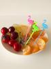 50Pcs/lot Plastic Flamingo Food Picks Buffet Cupcake Fruit Fork Cake Dessert Salad Sticks Cocktail Toothpick Tableware Supplies
