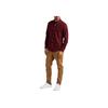 Polo Ralph Lauren Solid Color Brand Logo Embroidered Long Sleeve Shirt Men shirts Burgundy 710804257-041