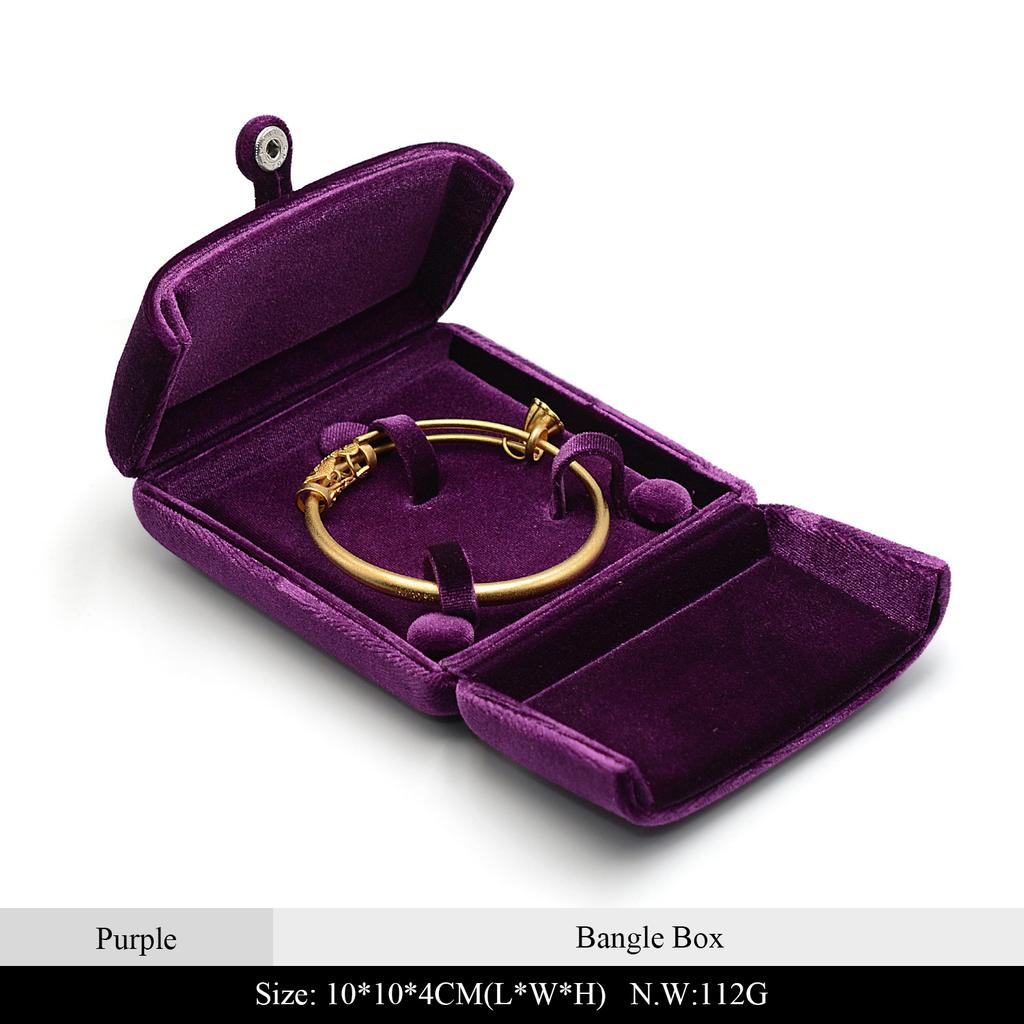 Luxury Double Opening Silk Velvet Jewelry Box, Ring Couple Band Earring Necklace Bangle Gift Packaging Case