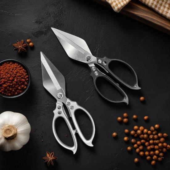 Kitchen Shears Heavy Duty Food Scissors Stainless Steel Blades Kitchen Scissors for Meat Fish Poultry Vegetables
