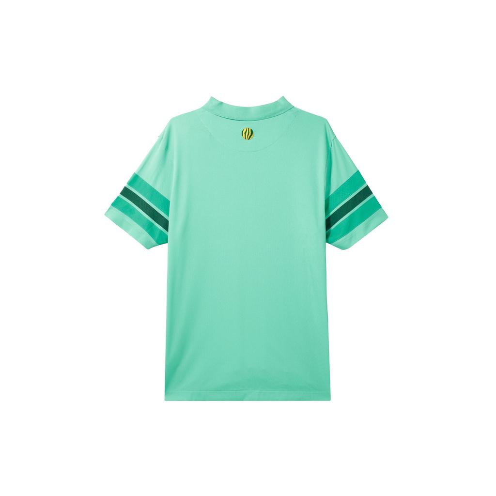 Nike Pánské dvoutónové polo tričko s krátkým rukávem a vyšívaným logem Dri-Fit Unscripted Zelená DX9217-363