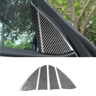 Real Black Carbon Fiber A-pillar Speaker Trim For BMW 4Series M4 G22 G82 G83 21+
