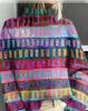 New Christmas abstract print casual cape jacket cardigan thick needle sweater