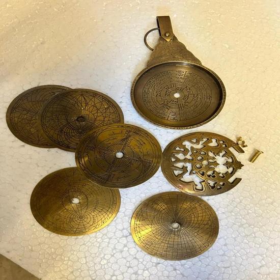 20,32 cm Messing Astrolab Armillarsphäre Historische Himmelsnavigation Dekor