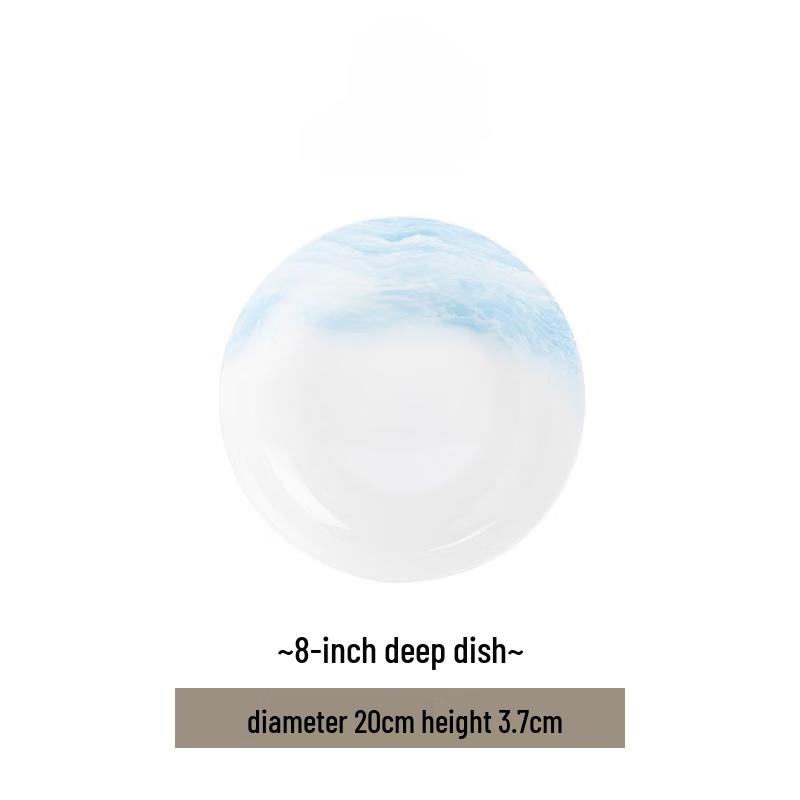 Jingdezhen Ceramic Nordic Style Oval Fish Plate